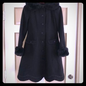 Bodyline Youkosu Lolita Faux-fur Trim Peacoat